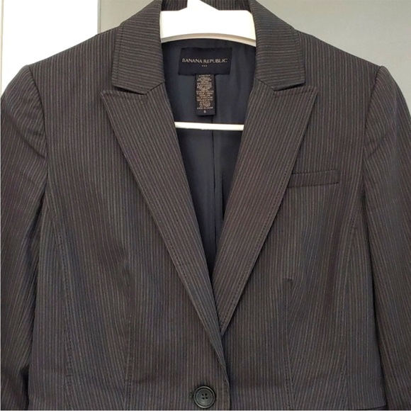😊Banana Republic Sz6 Striped Business Casual Blazer - Picture 4 of 12